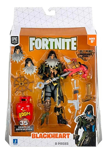 Figura Lendária Blackheart Fortnite Boneco Articulado Sunny