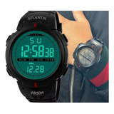 Relógio Digital Atlantis Sport Militar Prova D´água