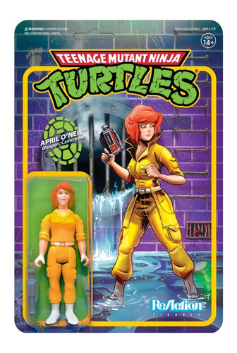 Super 7 Reaction: Tmnt Tortugas Ninja - Abril Oneil