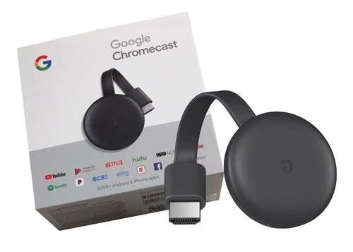  Google Chromecast 3 Full Hd  Carvão