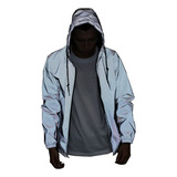 Jaqueta Refletiva Noturna Casual Hiphop Corta-vento Roupas