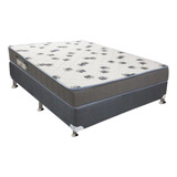 Cama Box Casal: Colchão D33 Ortobom  Light+base Crc Suede C