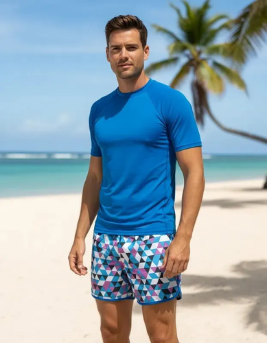Short Para Nadar De Hombre Doble Vista, Bermuda Para Nadar