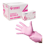 Guantes De Nitrilo Rosado 3,5gr Caja Master 10 X 100 Uni