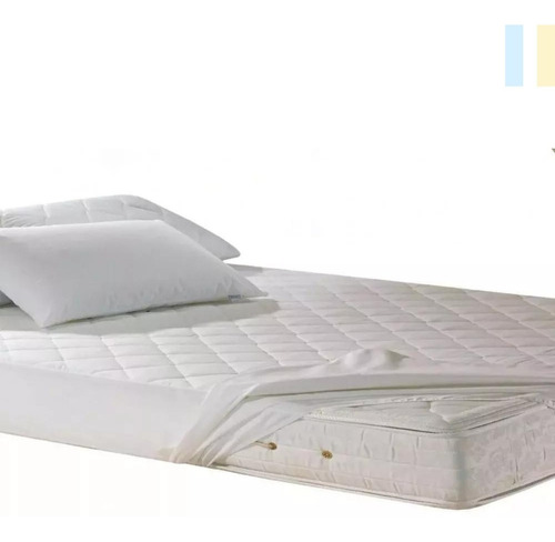 Capa Protetor Cama Solteiro Impermeável + 4 Para Travesseiro