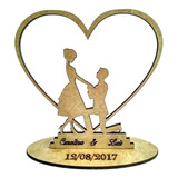 25 Centro De Mesa Casamento Noivado Mdf 12cm Lembrança