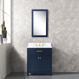 Mueble Para Baño, Gabinete Vanity Con Espejo 30 , Azul