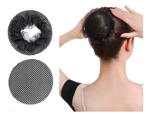 Colita X 2 Unid Moño Malla Scrunchie Cabello Bamba Ballet 