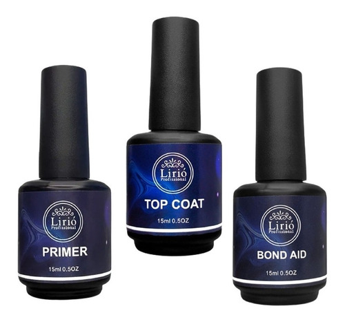 Kit Blindagem Primer Ácido Top Coat Cleanse Bond Aid