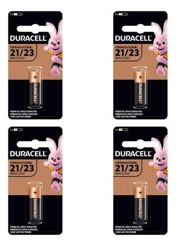 Pack 4 Pila 23a Duracell A23 Alcalina Batería 12v  Todopilas