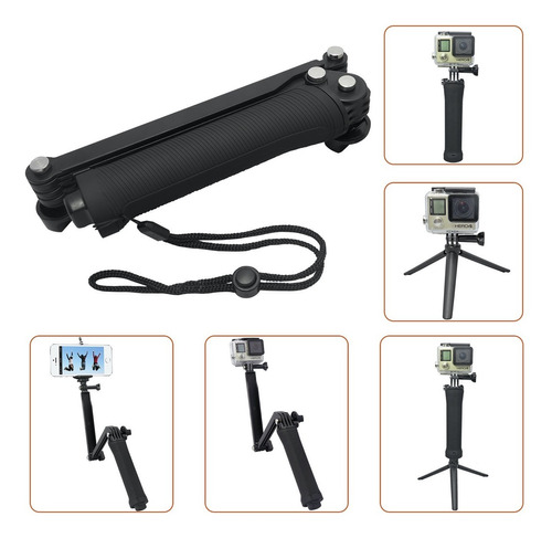 Monopod 3 Way Stand Tripode Gopro Hero 8 7 6 5 4 3