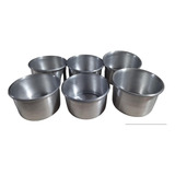 Set De 6 Mini  Molde Para Tortas De Aluminio Para Postres