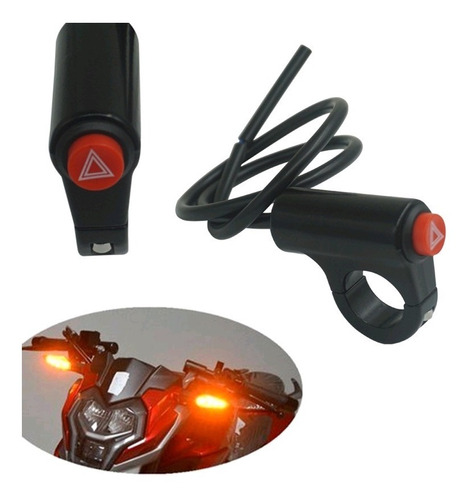 Boton Switch Para Intermitentes  De Moto Todas Las Marcas.