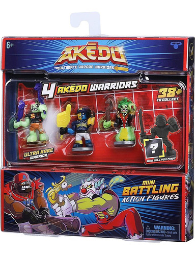 Akedo Ultimate Arcade Warriors Mini X 4