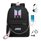 Mochila Escolar Bts Para Viagens Escolares - Mochila Para Es