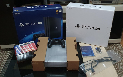 Playstation 4 Pro 1tb + 8 Jogos Em Mídia Física