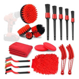 Limpieza De Auto Kit 18 Piezas Interior Y Exterior + Envio