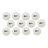 Pelota De Ping-pong Costura Blanca D Pvc 40 Mm 12 Pzas Ecom