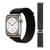 Correa Para Apple Watch Nylon Alpine Loop Todas Las Series Color Negro