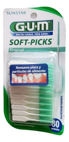 Gum Soft Picks Palillos Interdentales C/ Punta D Goma 80pz.