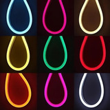 Kit 50m Mangueira Super Led Neon Flex Color + Controle Rgbw