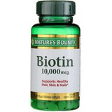 Biotina 10,000 Mcg - Nature's Bounty 120 Cápsulas Blandas