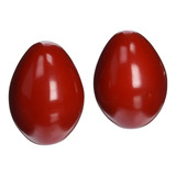 X8 tambores De Madera Huevo Shaker Color Rojo