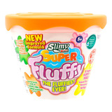 Slimy slime super fluffy 100gr Naranja con caja exhibidora