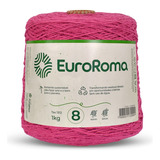 Kit Barbante Euroroma 1kg Fio Nº8 - 30 Und Escolha Sua Cor