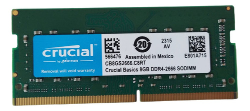 Memoria Ram 8gb Ddr4 2666mhz Sodimm Computador Pc Portatil