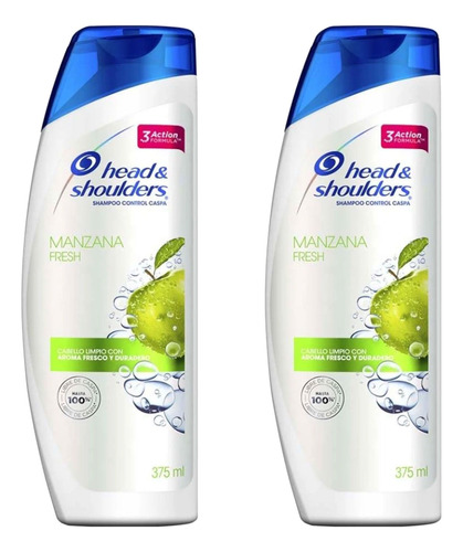 Pack Shampoo Head & Shoulders Manzana Fresh 375 Ml