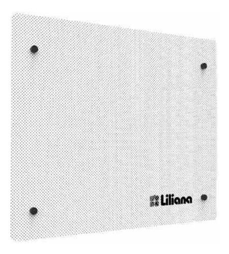 Calefactor Panel Vidrio Pie Pared Liliana 1200w Blanco