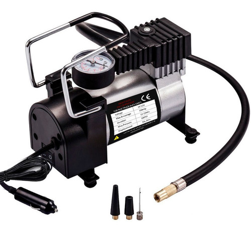 Compresor Para Auto 12v 120psi 35lt/min Portátil Manometro 