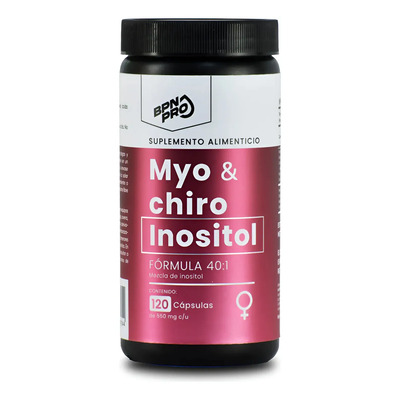 Inositol Myo + D-Chiro para Bienestar Femenino Proporción 40:1 | Ácido Fólico + Vitamina D3 | 120 Cápsulas BPN PRO | MercadoLibre