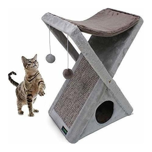 Goopaws - Árbol De Torre Plegable Para Gatos, Juguetes Para