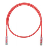 Patch Cord Cat 6 Cable Parcheo Red Utp 1 Metro Panduit Rojo