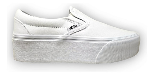 Zapatillas Vans Classic Slip On Platform True White Mujer