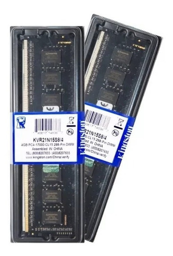 Memória Kingston Ddr4 4gb 2133 Mhz Desktop - 8 Chips 1.2v