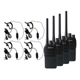 Kit 4 X Rc 3002 G2 Rádio Comunicador Intelbras + Fone G