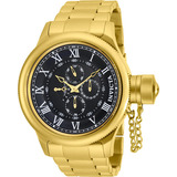 Relógio Masculino Invicta Pro Diver 17666 Cor Da Correia Dourado Cor Do Bisel Dourado Cor Do Fundo Preto