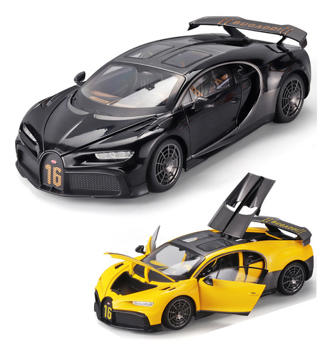 Bugatti Chiron 1/18 Miniatura Metal Coche Colección Rega [u]