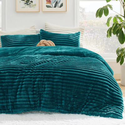 Juego De Edredón Bedsure Gentlesoft De Forro Polar Mullido,