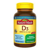 Nature Made Vitamina D3 1000 Iu 25mcg 180 Cápsulas Americano