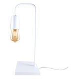 Lampara Velador Facu Nordico Industrial Color Blanco Led E27