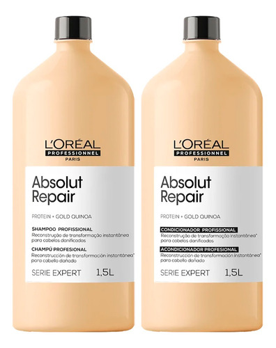 Kit Loréal Absolut Repair Shampoo E Condicionador 1500ml