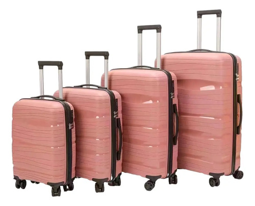 Set De 4 Maletas Para Viaje Con Ruedas.