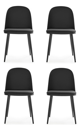 Silla Comedor Cocina Vita Nórdica Eames Plástica Set X 4 