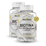 Biotina Vitamina B7 10.000 Mcg 120 Caps Envio Hoje
