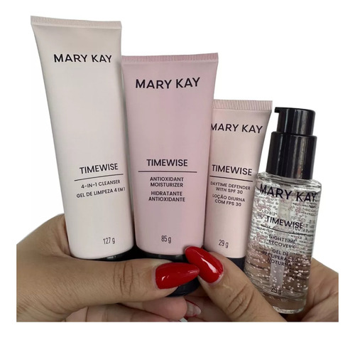 Sistema Completo Timewise 3d Lançamento Mary Kay 4 Produtos
