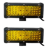 Par Faro 48 Led Rectangular Fijo + Estrobo 12/24 Vcc